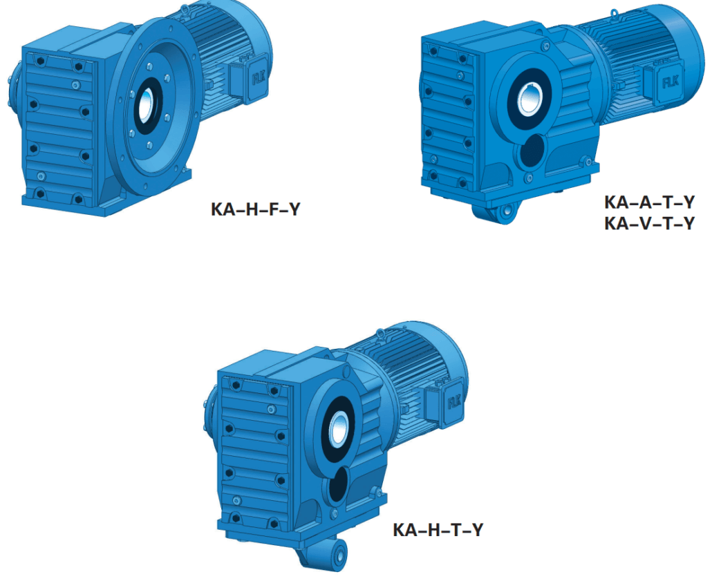 K Series Right Angle Helical Bevel Gearmotor High Efficiency