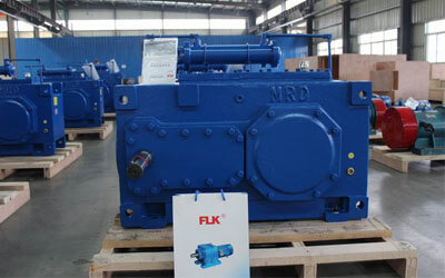 three stage parallel shaft industrial gearbox