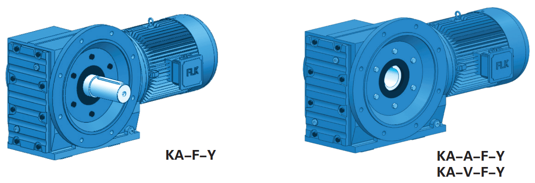 FLK Helical Bevel Gear reducer and motor