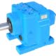 R-AD Inline Helical Geared motor with input shaft