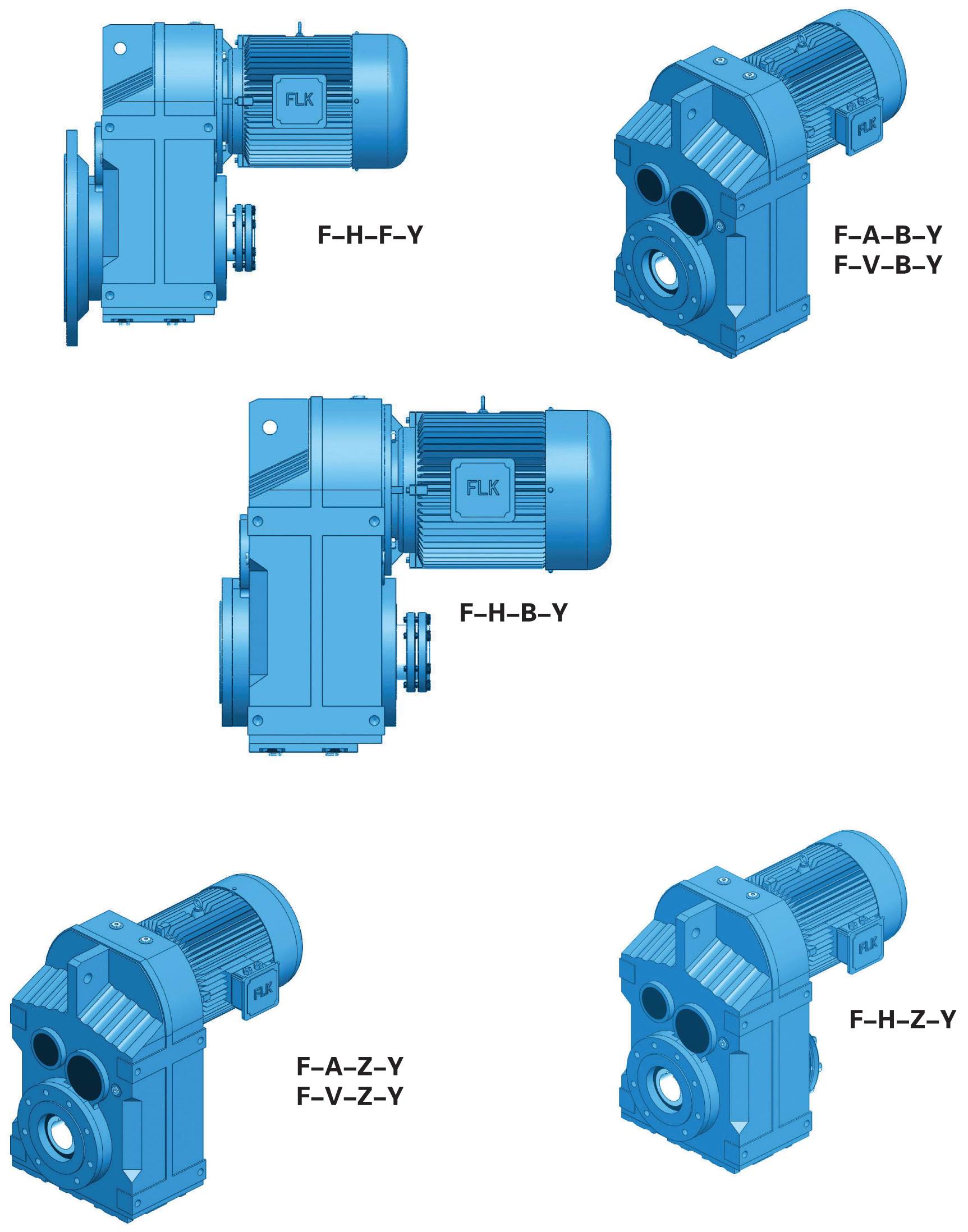 SEW F series parallel shaft helical gearmotors