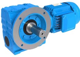 SF flange mounted worm helical gearmotor