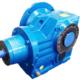 KAF hollow shaft flange mounted helical bevel gearbox with input shaft