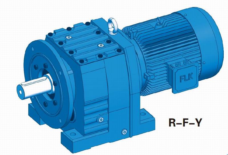 R-F-57 Flange and foot mounted inline helical gear unit